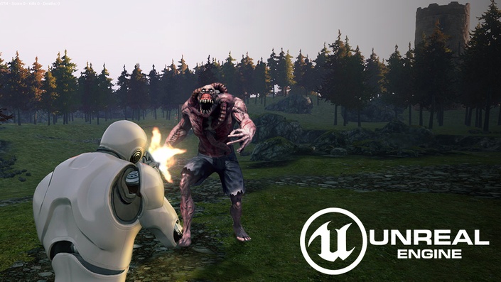 Unreal Engine 5 - crie jogo de FPS do sobrevivência zombies