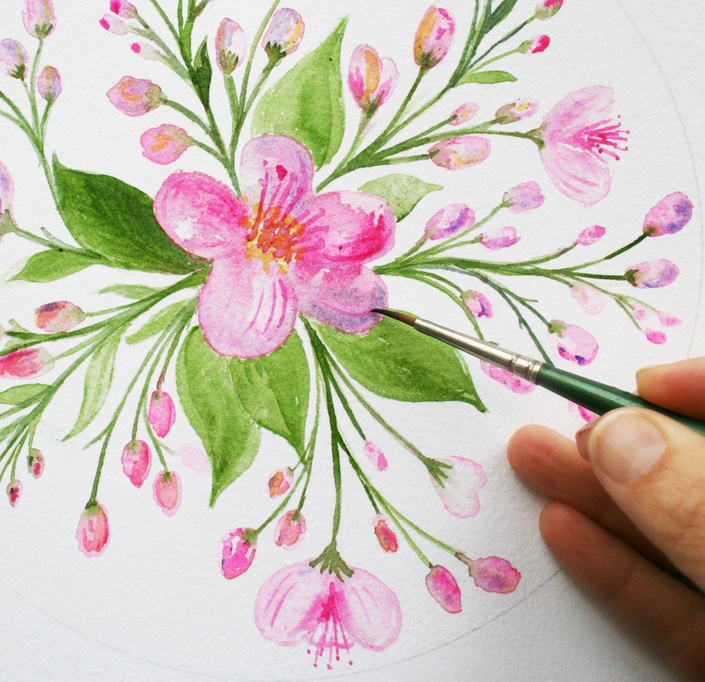 Flower Hanging Mandala art.. check out this video full tutorial link in Bio  🤗❤️ . . . . . #botanical #botanicaldrawing #flower