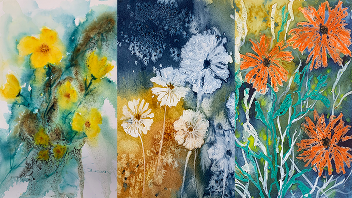 Loose Floral Watercolor Painting Process and Tips for Abstracts