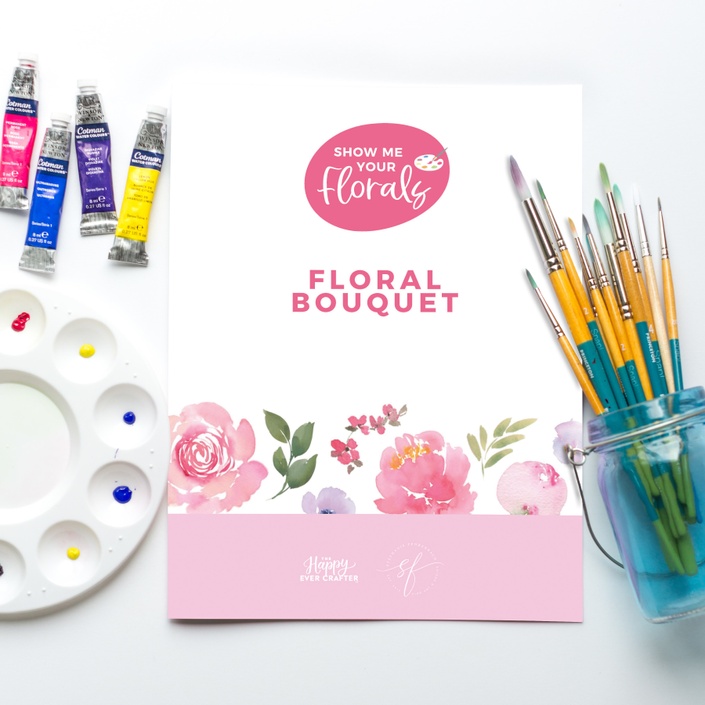 bouquets watercolor workbook