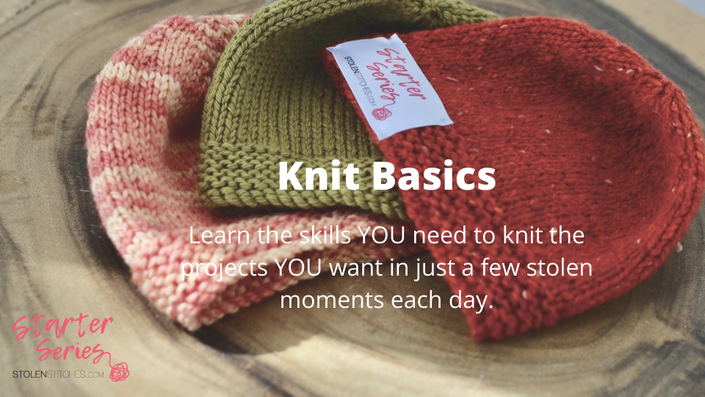 Knit Basics: Purl Stitch - Stolen Stitches