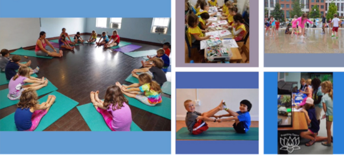 Summer Camp Yoga Activity, Girls Yoga Instruction