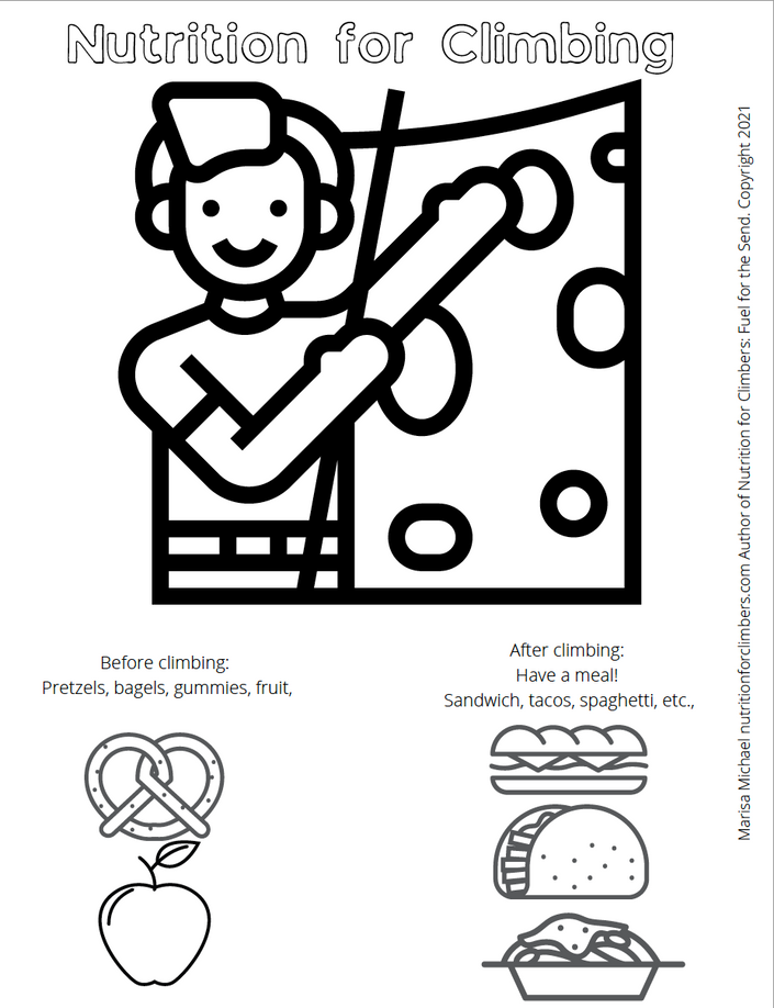 rock climbing coloring pages