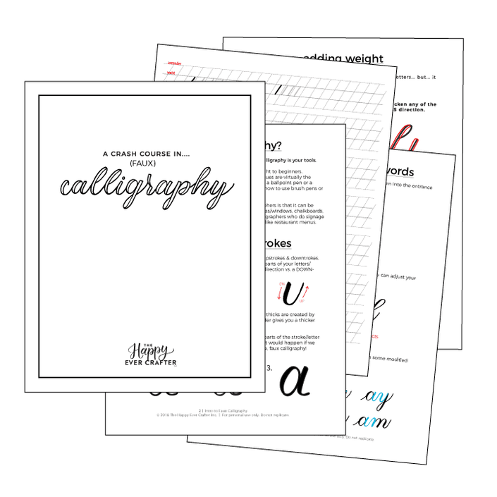 Your Exact To Do List To Learn Calligraphy - The Happy Ever Crafter