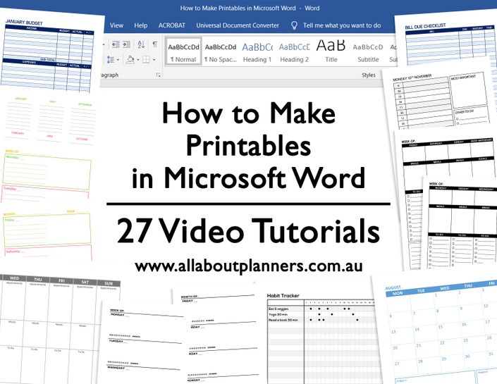 How to Make Printables in Microsoft Word Build a Bigger Online