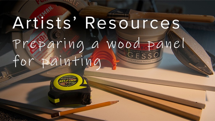 RL Caldwell Studio, Artist Resource, Preparing a wood panel