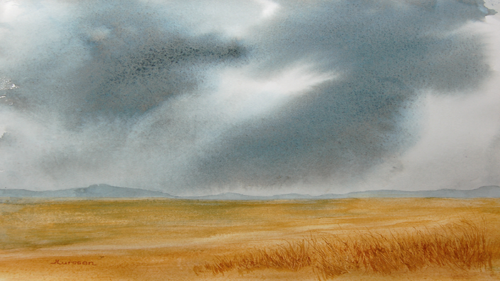 Paint A Dramatic Sky In Watercolors Jean Lurssen Watercolors