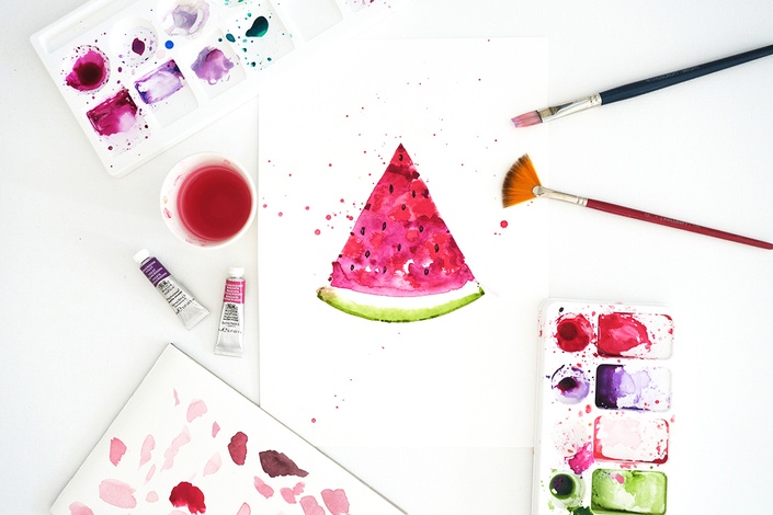 Art School with Kerrie: Kids watercolor lessons with artist Kerrie