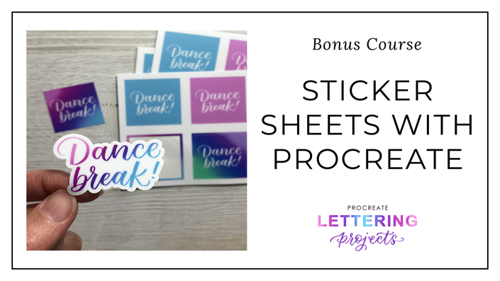 How to make Sticker Sheets using Procreate | Loveleigh Loops Teachable