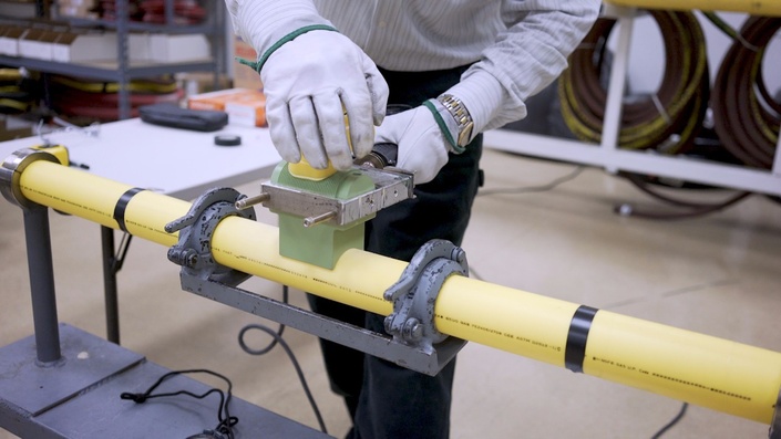 Heat Iron Saddle Fusion for Polyethylene Pipe | Pipeline Learning