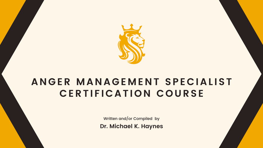 Anger Management Specialist Certification Course